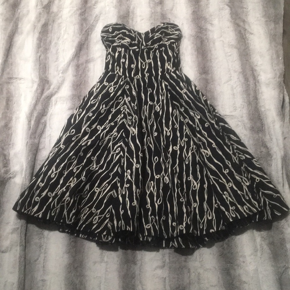 Anthropology Girls from Savoy Black& White Dress